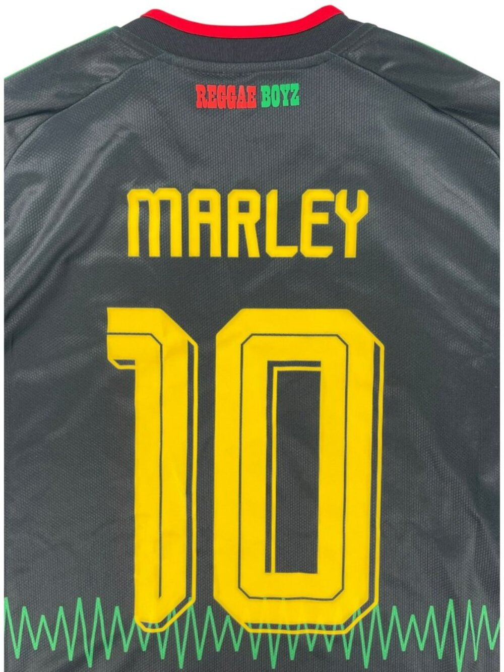 Adidas Jamaica 26 X Bob Marley Away Jersey Reggae Boyz Kids Sz L MSRP $130 NEW - Picture 4 of 10